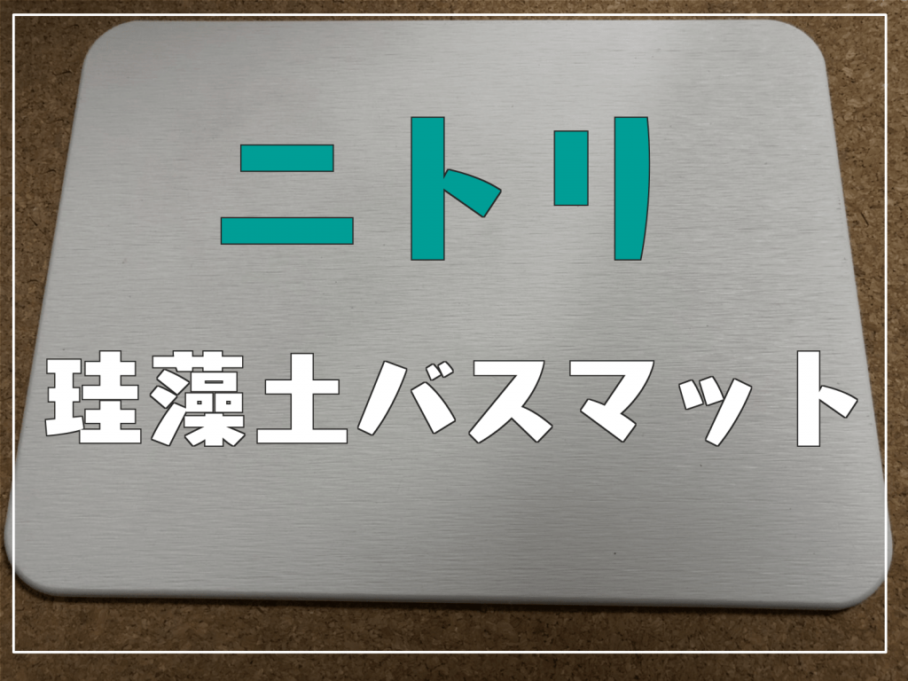 感動 バスマットはやめて ニトリの珪藻土 けいそうど バスマットを使え 人生のレールってどこにあるの