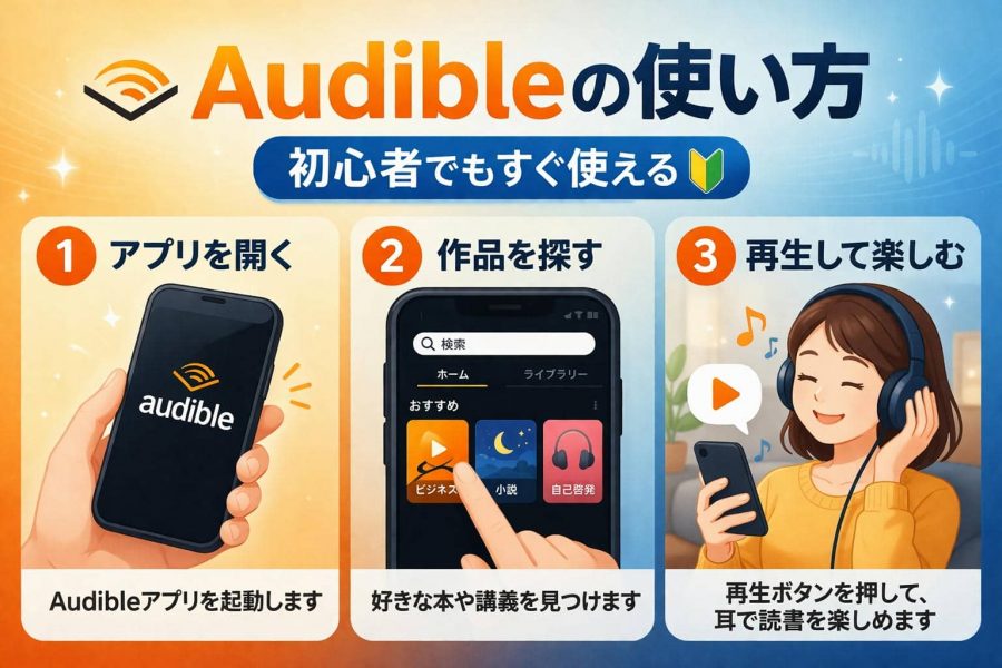 オーディブルの使い方